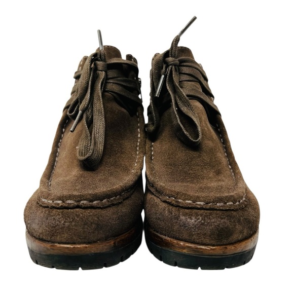 Salvia Brown Suede Ankle Booties - Picture 5 of 10